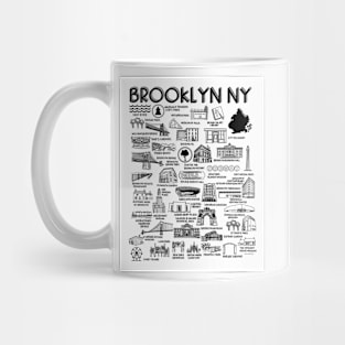 Brooklyn NY Map Mug